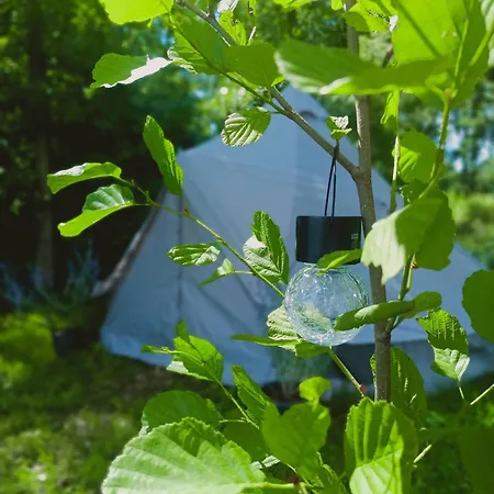キャンプ場 Landliebe Pur Im Glockenzelt